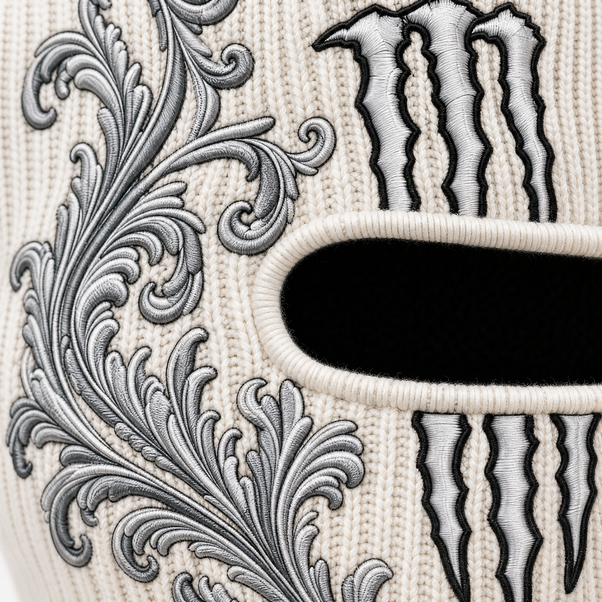 Frost Claw white material ski mask