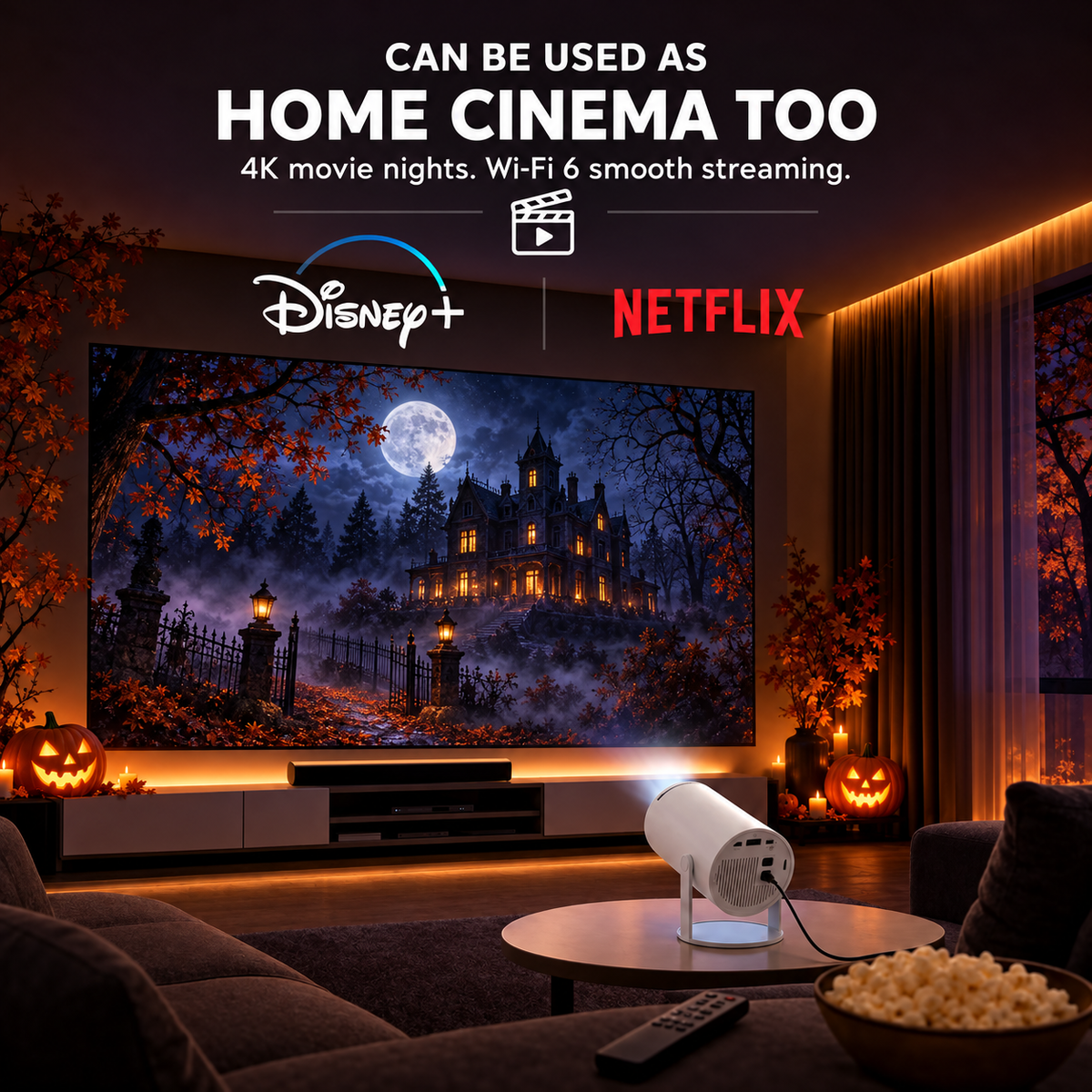 4K Halloween Projector