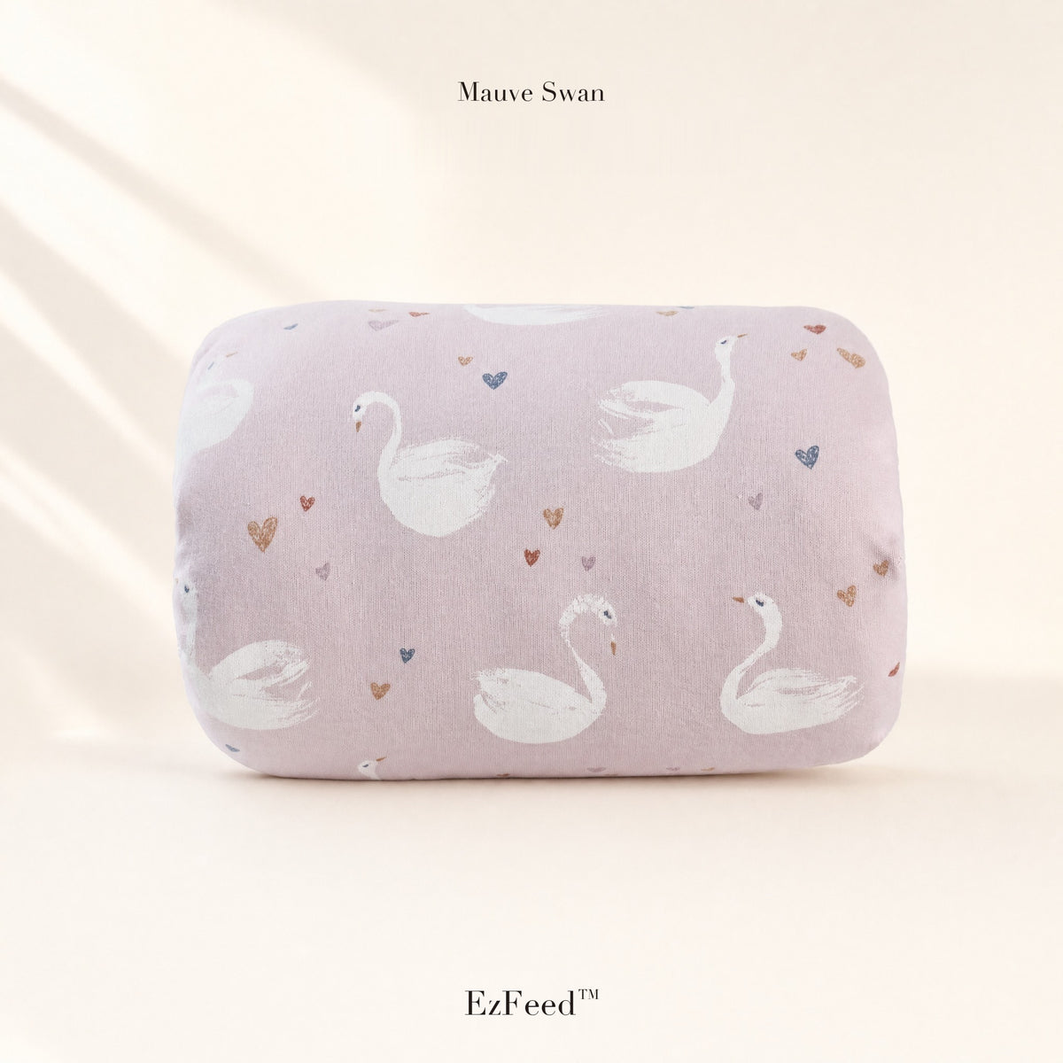 EzFeed nursing arm pillow in Mauve Swan
