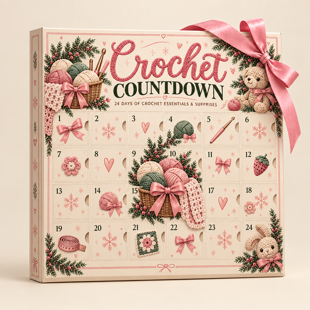 Crochet Countdown advent calendar - 24 days of crochet essentials and surprises