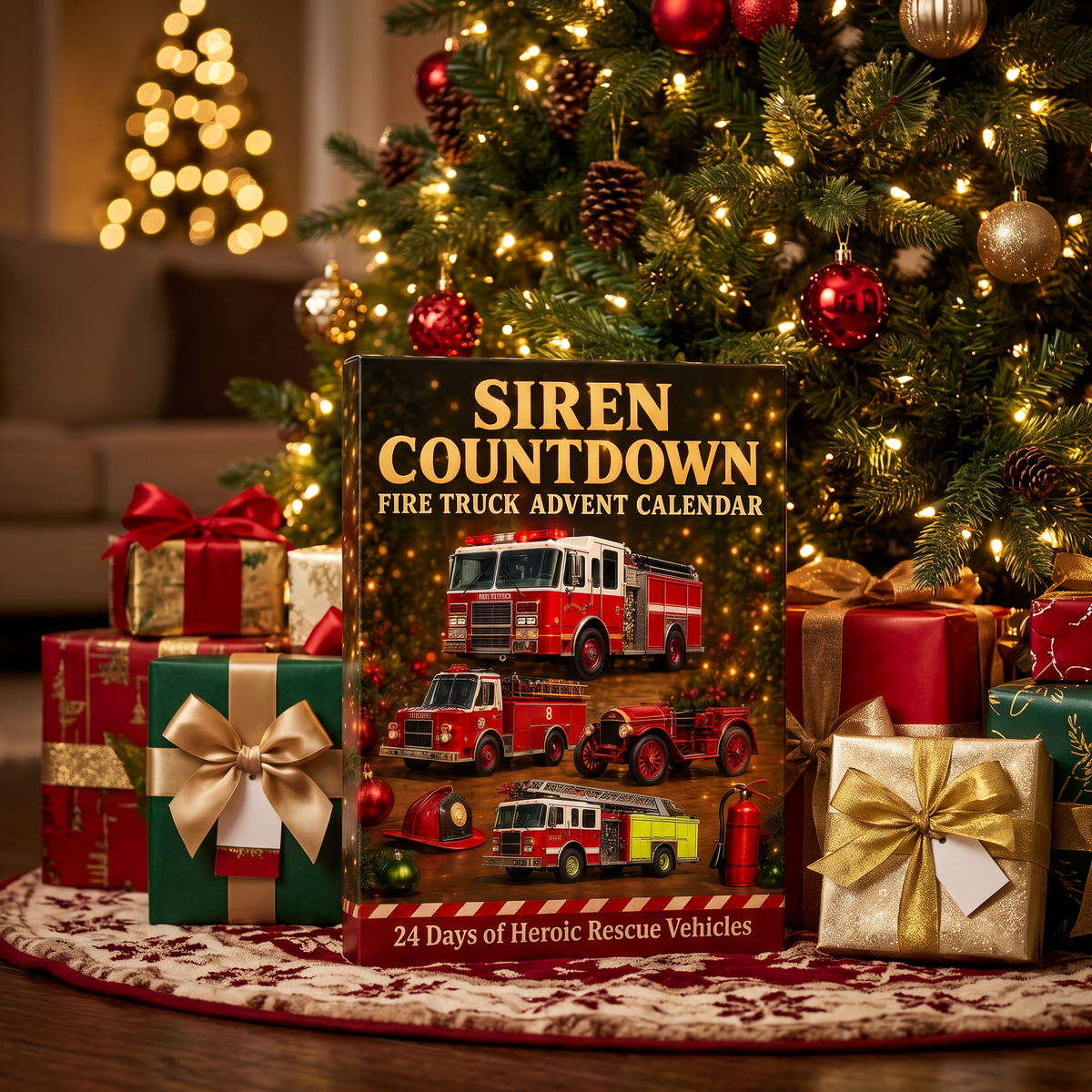 Siren Countdown advent calendar as a gift under the Christmas tree