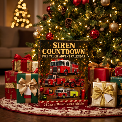 Siren Countdown advent calendar as a gift under the Christmas tree