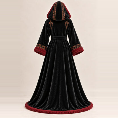 Back of the Dark Tower robe with copper embroidery