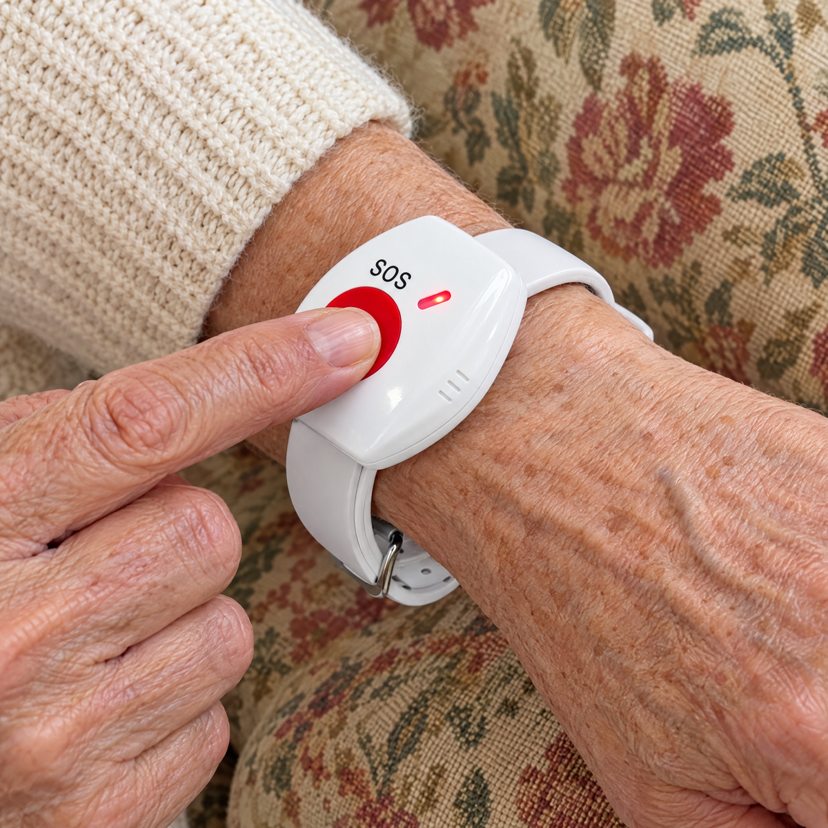 Pressing the SOS button